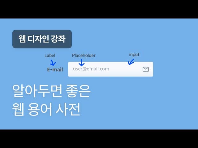 #2 이 용어 뭔지 아세요? - 웹디자인 입문 강좌